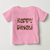 Happy Diwali Greeting Cute Hearts Typografie (Voorkant)