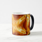 Happy Diwali Greeting Gold Copper Shiny Star Magische Mok (Voorkant rechts)