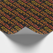 Happy Diwali Groet Schattigee harten Tekst Bruin R Cadeaupapier (Hoek)