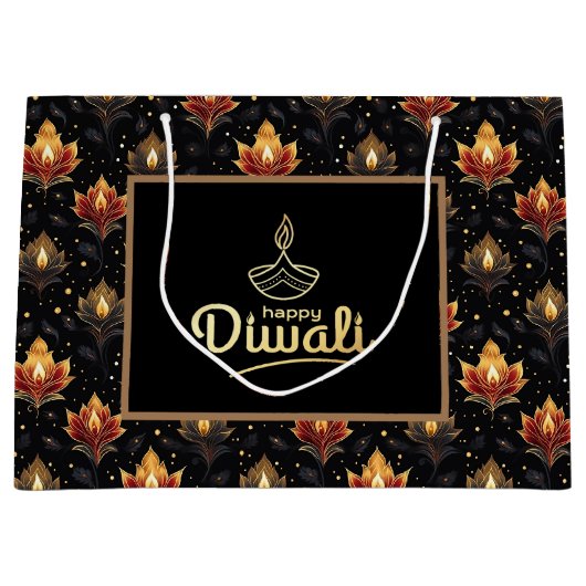 Happy Diwali Groot Cadeauzakje (Voorkant)