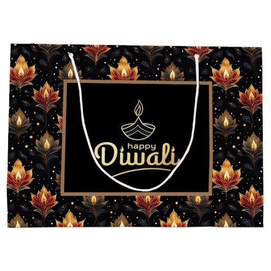 Happy Diwali Groot Cadeauzakje (Achterkant)