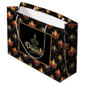 Happy Diwali Groot Cadeauzakje (Achterkant Gekanteld)