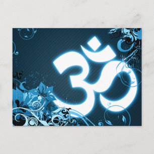happy diwali hi-fi om glow briefkaart
