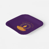 Happy Diwali Hindu Festival of Lights Viering Papieren Bordje (Gebogen)