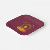 Happy Diwali Hindu Festival of Lights Viering Papieren Bordje (Gebogen)