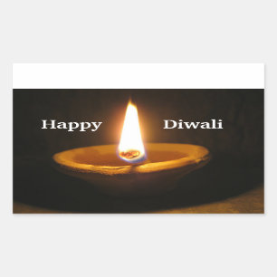 Happy Diwali Hindu Festival van Lights Rechthoekige Sticker