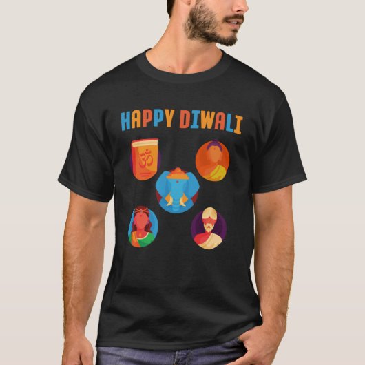 Happy Diwali Hinduism Festival T-shirt (Voorkant)