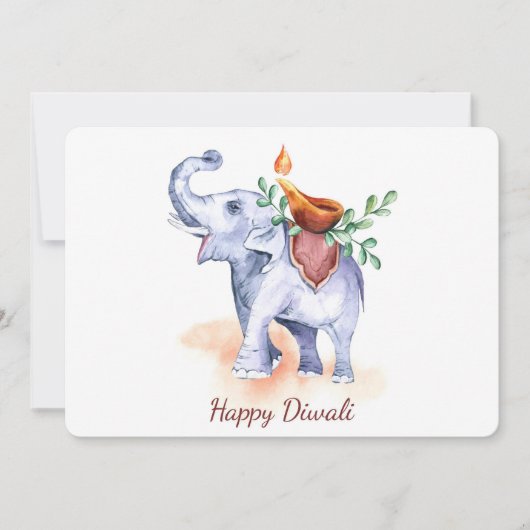 Happy Diwali Holiday Card Feestdagenkaart (Voorkant)