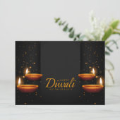 Happy Diwali Holiday Card Feestdagenkaart (Staand voorkant)