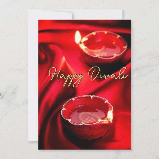 Happy Diwali Holiday Card Feestdagenkaart (Voorkant)