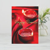Happy Diwali Holiday Card Feestdagenkaart (Staand voorkant)