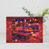 Happy Diwali Holiday Card Feestdagenkaart (Staand voorkant)