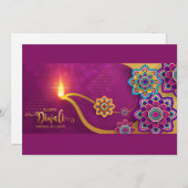 Happy Diwali Holiday Card Feestdagenkaart (Voorkant / Achterkant)