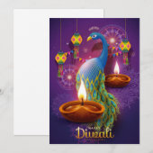 Happy Diwali Holiday Card Feestdagenkaart (Voorkant / Achterkant)