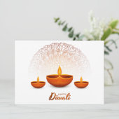 Happy Diwali Holiday Card Feestdagenkaart (Staand voorkant)