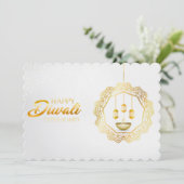 Happy Diwali Holiday Card Feestdagenkaart (Staand voorkant)