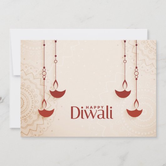 Happy Diwali Holiday Card Feestdagenkaart (Voorkant)