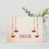Happy Diwali Holiday Card Feestdagenkaart (Staand voorkant)