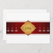 Happy Diwali Holiday Card Feestdagenkaart (Voorkant / Achterkant)
