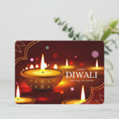 Happy Diwali Holiday Card Feestdagenkaart (Staand voorkant)