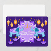 Happy Diwali Holiday Card Feestdagenkaart (Voorkant / Achterkant)