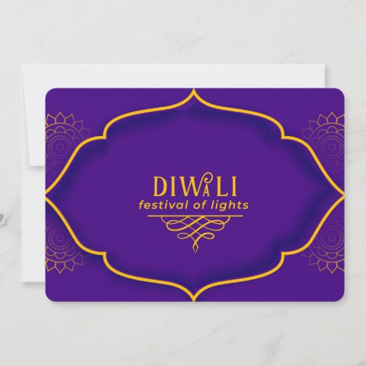 Happy Diwali Holiday Card Feestdagenkaart (Voorkant)