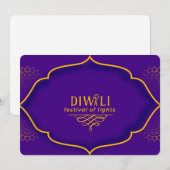 Happy Diwali Holiday Card Feestdagenkaart (Voorkant / Achterkant)