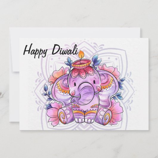 Happy Diwali Holiday Card Feestdagenkaart (Voorkant)
