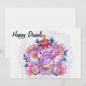 Happy Diwali Holiday Card Feestdagenkaart (Voorkant / Achterkant)