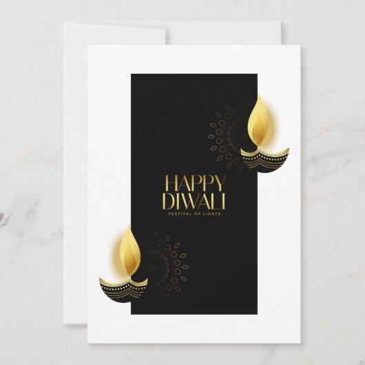 Happy Diwali Holiday Card Feestdagenkaart (Voorkant)