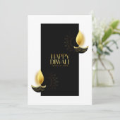 Happy Diwali Holiday Card Feestdagenkaart (Staand voorkant)