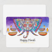 Happy Diwali Holiday Card Feestdagenkaart (Voorkant / Achterkant)