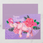 Happy Diwali Holiday Card Feestdagenkaart (Voorkant / Achterkant)