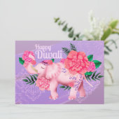Happy Diwali Holiday Card Feestdagenkaart (Staand voorkant)