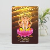 Happy Diwali Holiday Card Feestdagenkaart (Staand voorkant)
