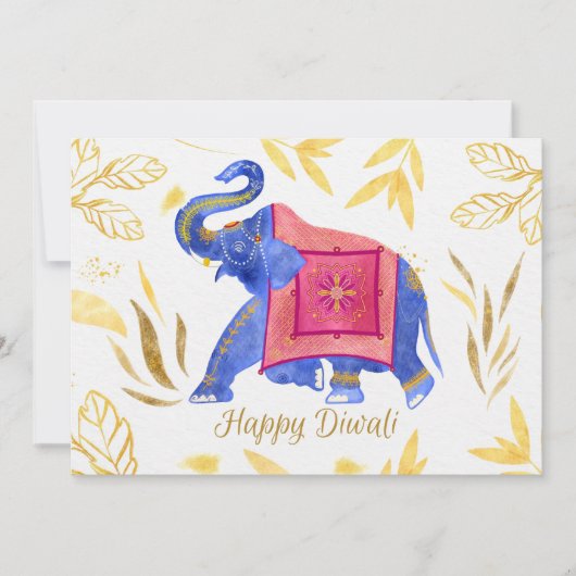 Happy Diwali Holiday Card Feestdagenkaart (Voorkant)