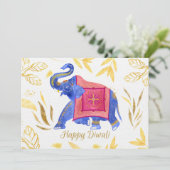 Happy Diwali Holiday Card Feestdagenkaart (Staand voorkant)