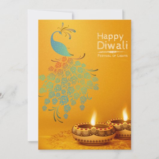 Happy Diwali Holiday Card Feestdagenkaart (Voorkant)