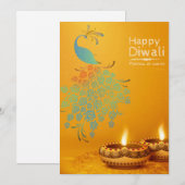 Happy Diwali Holiday Card Feestdagenkaart (Voorkant / Achterkant)