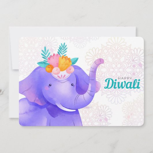 Happy Diwali Holiday Card Feestdagenkaart (Voorkant)