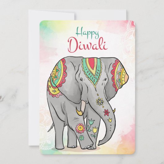 Happy Diwali Holiday Card Feestdagenkaart (Voorkant)