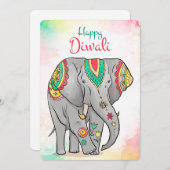 Happy Diwali Holiday Card Feestdagenkaart (Voorkant / Achterkant)