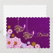 Happy Diwali Holiday Card Feestdagenkaart (Voorkant / Achterkant)