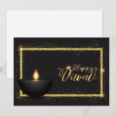 Happy Diwali Holiday Card Feestdagenkaart (Voorkant / Achterkant)