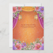 Happy Diwali Holiday Kaart Lamps Light Invitation (Achterkant)