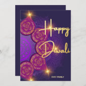 Happy Diwali Indian Festival Feestdagenkaart (Voorkant / Achterkant)