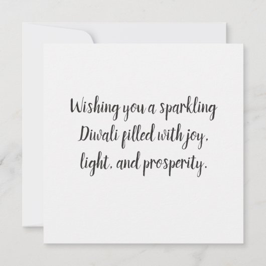 Happy Diwali Kaart (Achterkant)