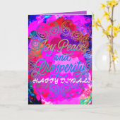 HAPPY DIWALI KAART (Gele Bloem)