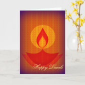 Happy Diwali Kaart (Gele Bloem)