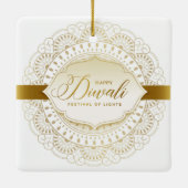 Happy Diwali Keramisch Ornament (Achterkant)